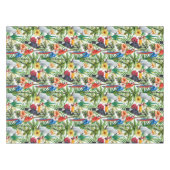Nappe Oiseaux d'aquarelle et motif tropicaux de (Devant (Horizontal))