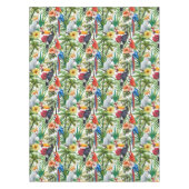 Nappe Oiseaux d'aquarelle et motif tropicaux de (Devant)