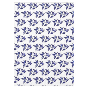 Nappe Oiseaux de design de saules bleues classiques