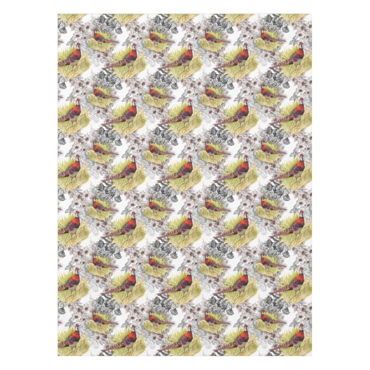 Nappe Oiseaux de faisan sauvage (Devant)