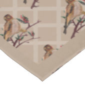 Nappe Oiseaux de Noël Goldfinch peints à la main (Angle)