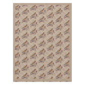 Nappe Oiseaux de Noël Goldfinch peints à la main (Devant)