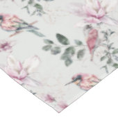 Nappe Oiseaux de Pâques et fleurs sur Grey (Angle)