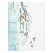 Nappe Oiseaux d'hiver dans une forêt enneigée par temps (Devant)