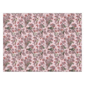 Nappe Oiseaux et fleurs de cerisier sur rose rose (Devant (Horizontal))