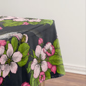 Nappe Oiseaux et fleurs en noir (In Situ)