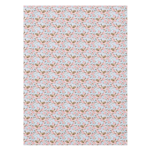 Nappe Oiseaux et fleurs. Motif de Spring (Devant)