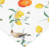 Nappe Oiseaux, été, citrons, abeilles    (Angle)