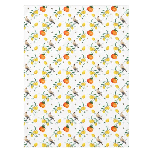 Nappe Oiseaux, été, citrons, abeilles    (Devant)