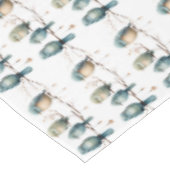 Nappe Oiseaux lunaires sur Branches Élégance intemporell (Angle)