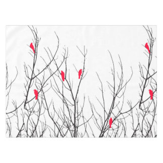 Nappe Oiseaux rouges lumineux artistiques sur des