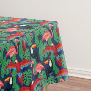 Nappe Oiseaux tropicaux dans des couleurs lumineuses