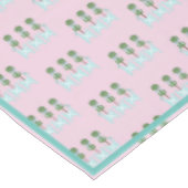 Nappe Oiseaux turquoise bleu rose (Angle)