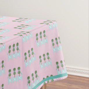 Nappe Oiseaux turquoise bleu rose