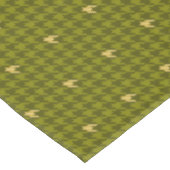 Nappe Olive with Gold Accent Houndstooth Tablecloth (Angle)