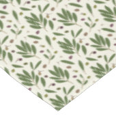 Nappe Olives minimalistes et branches - motif sans soudu (Angle)