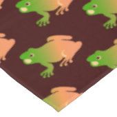 Nappe Ombre couleur bloc grenouille sur brun (Angle)