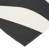 Nappe Ondes de style rétro noir et blanc (Angle)