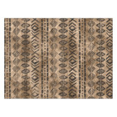 Nappe Or antique et motif ethnique tribal noir (Devant (Horizontal))