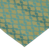 Nappe Or de damassé sur le vert turquoise (Angle)