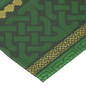 Nappe Or décoratif de noeud celtique et motif vert (Angle)