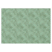 Nappe Or et Aqua Art Déco Géométrique (Devant (Horizontal))