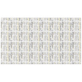 Nappe Or et confettis de joyeux anniversaire de noir (Devant (Horizontal))