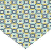 Nappe Or géométrique et motif bleu (Angle)