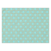 Nappe Or marocain d'aqua de turquoise de flourish (Devant (Horizontal))