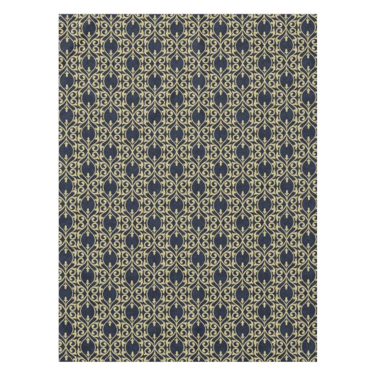 Nappe Or marocain de bleu marine de flourish (Devant)