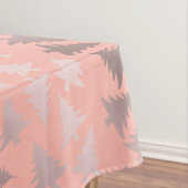 Nappe Or rose élégant et motif rose d'arbre de Noël (In Situ)