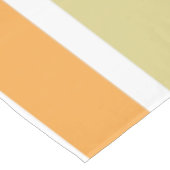 Nappe Or rose orange et rayures vertes (Angle)