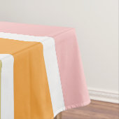 Nappe Or rose orange et rayures vertes (In Situ)