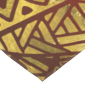 Nappe Or tribal et brun de motif de Boho (Angle)