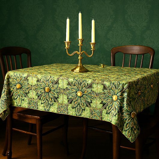 Nappe Or vert orné Art déco des années 1920