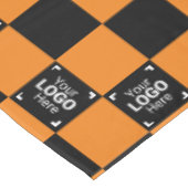Nappe Orange À damiers Business Logo Activité / Fête (Angle)
