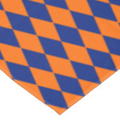 Nappe Orange and Blue Harlequin Checkered Design (Angle)