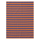Nappe Orange and Blue Harlequin Checkered Design (Devant)