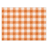 Nappe Orange and White Bold Checkered Plaid Design  (Devant (Horizontal))