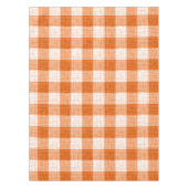 Nappe Orange and White Bold Checkered Plaid Design  (Devant)