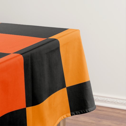 Nappe Orange Black À damiers En vichy Motif (In Situ)