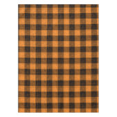 Nappe  Orange Black Crosshatch Buffalo Check (Devant)