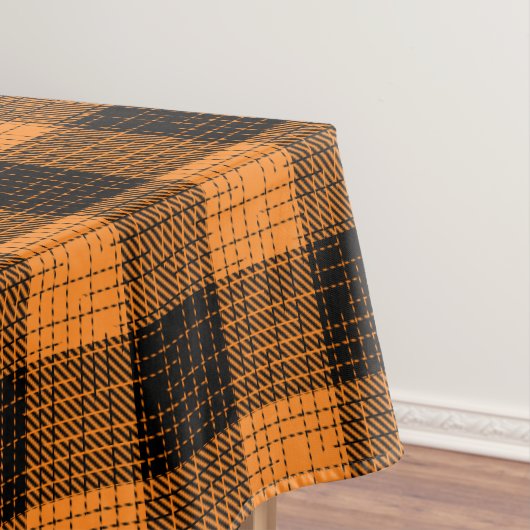 Nappe  Orange Black Crosshatch Buffalo Check (In Situ)