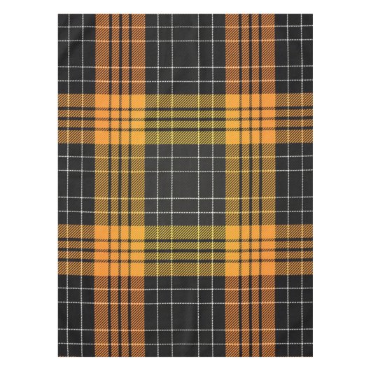 Nappe Orange Black Halloween Plaid (Devant)