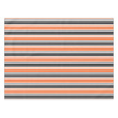 Nappe Orange Black White Stripes Pattern Design  (Devant (Horizontal))