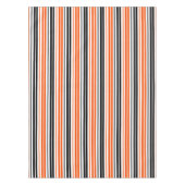 Nappe Orange Black White Stripes Pattern Design  (Devant)