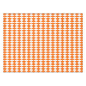 Nappe Orange blanc Arlequin Diamants Checkers Design (Devant (Horizontal))