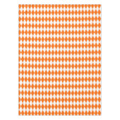 Nappe Orange blanc Arlequin Diamants Checkers Design (Devant)