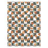 Nappe Orange Bliss Dark Turquoise Checkers (Devant)