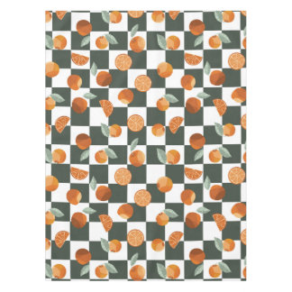 Nappe Orange Bliss Dark Turquoise Checkers